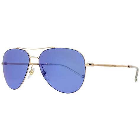 gucci aviator sunglasses in gold cooper lilac gg2245 s|Men's Gucci Aviator Sunglasses .